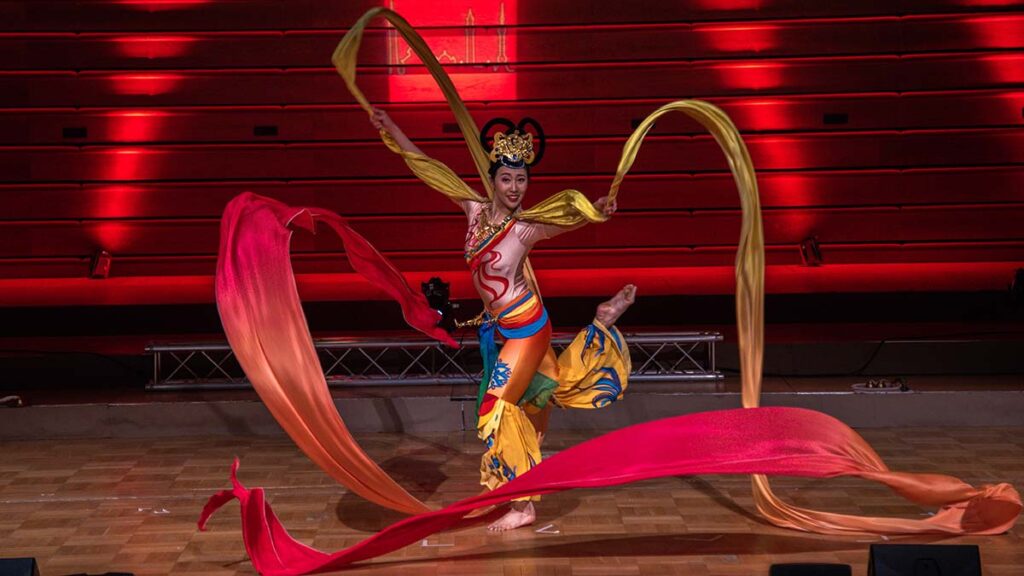 A Chinese dancer