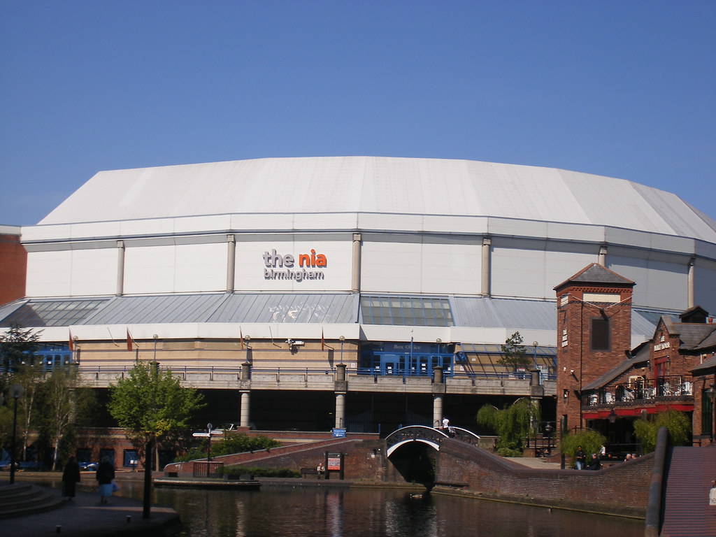 Exterior photo of the Utilita arena (formerly the NIA)