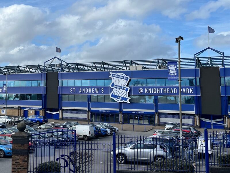 Birmingham City FC's St. Andrew's Stadium.