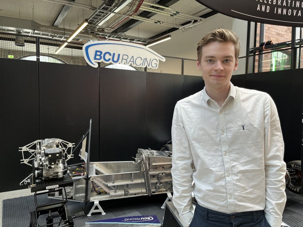 Kyle Newton, powertrains department BCURT at the Innovation Fest.