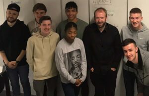Birmingham Live football editor Mat Kendrick with the sports journalism students