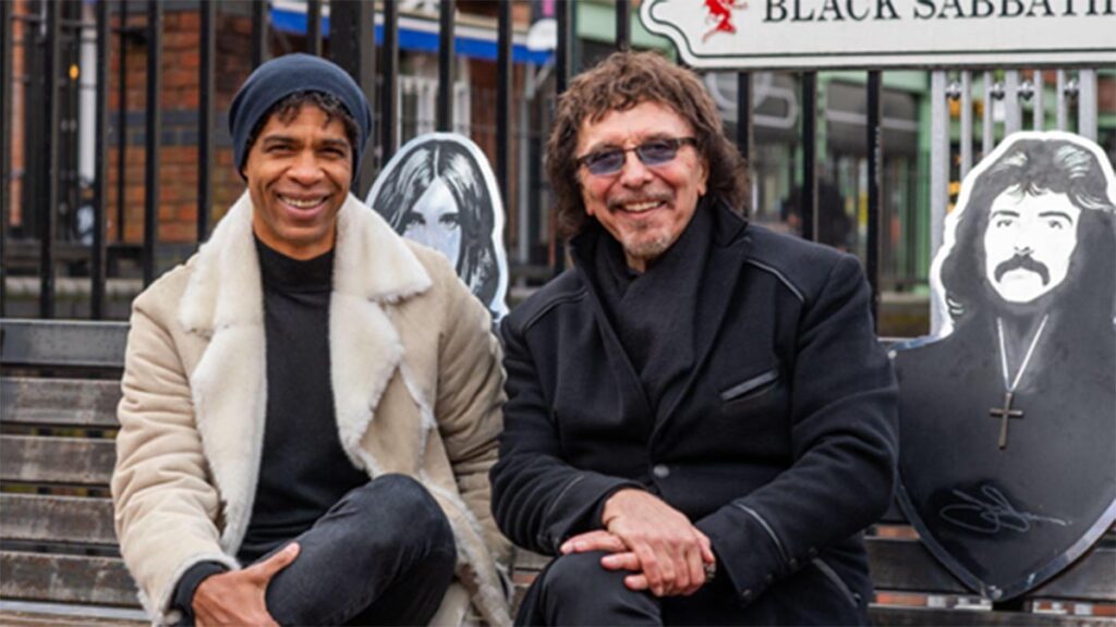 Carlos Acosta with Black Sabbath co-founder Tony Iommi