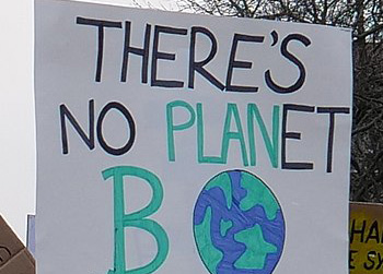 There's No Planet B sign