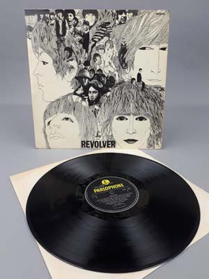 The rare early copy of the Revolver album by The Beatles