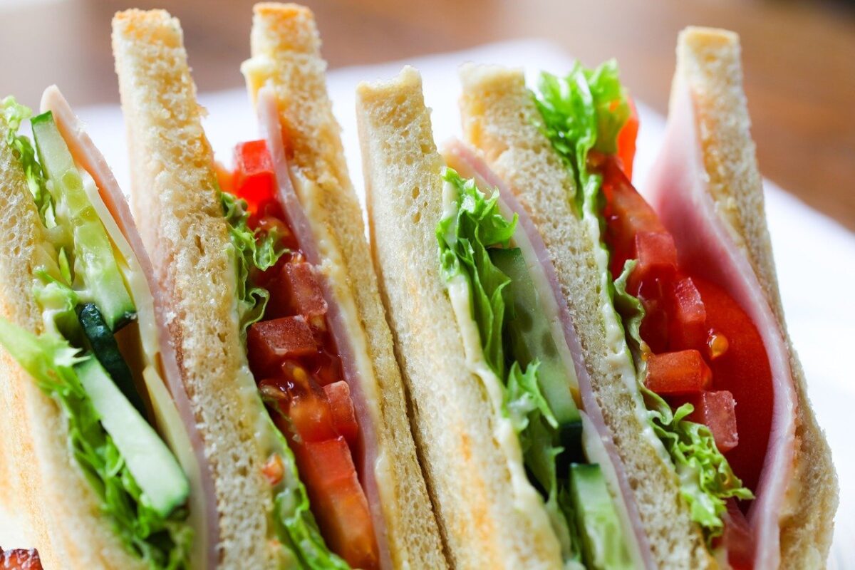 Sandwiches on a plate.